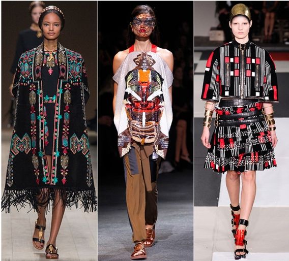 Африканские мотивы: Valentino, Givenchy, Alexander McQueen