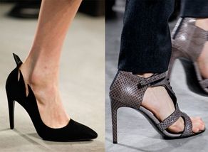 Обувь "каблук шпилька". Классические женские туфли на шпильке от Bottega Veneta и Hugo Boss в сезоне "Осень-Зима 2014/2015"