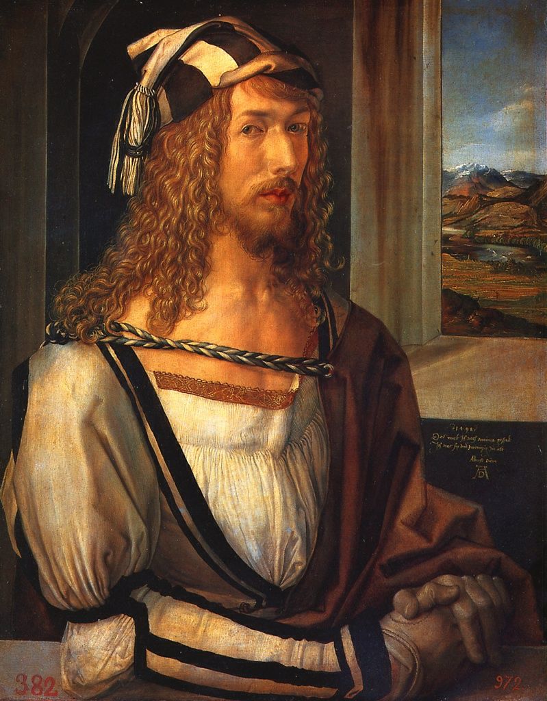 А́льбрехт Дюрер (1471 — 1528) — немецкий живописец и график. Автопортрет 1498 год